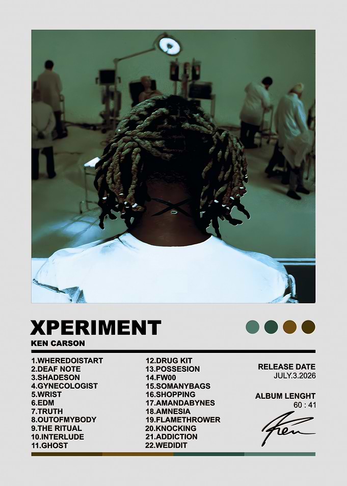 Ken Carson Xperiment Album Poster