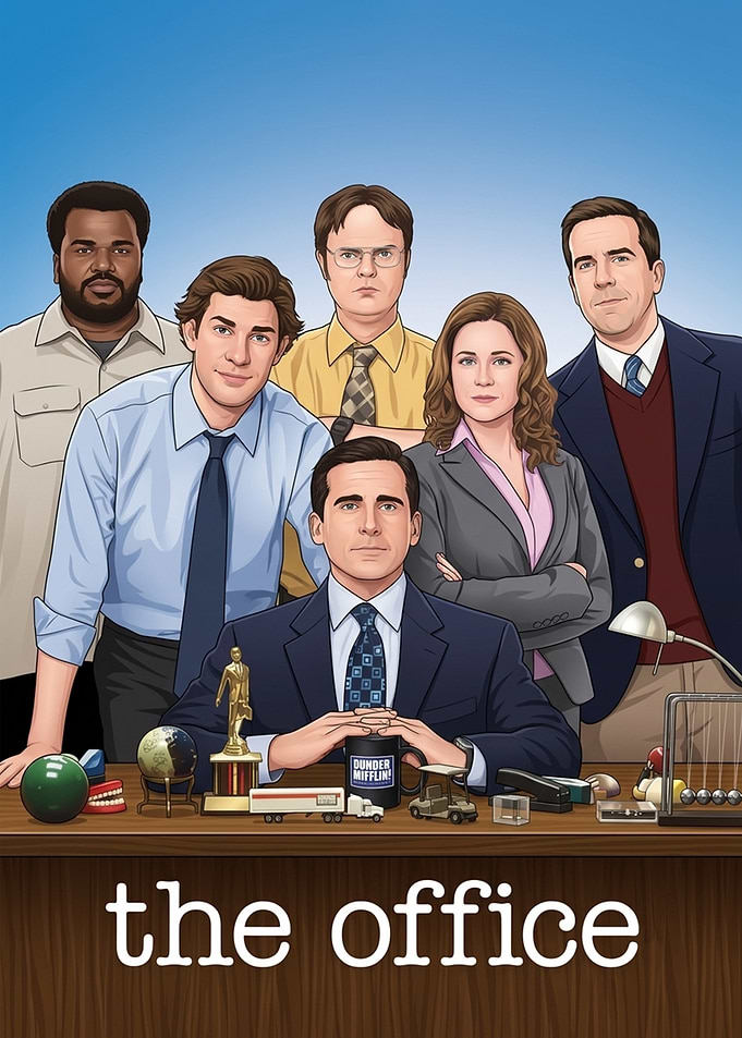 The Office Cast Illustration Poster