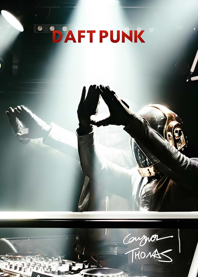 Daft Punk DJ Performance Poster
