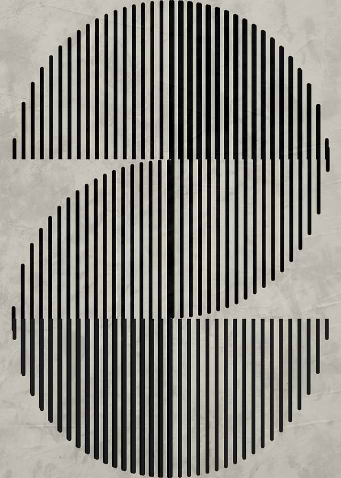 Minimalist Abstract Vertical Line Art