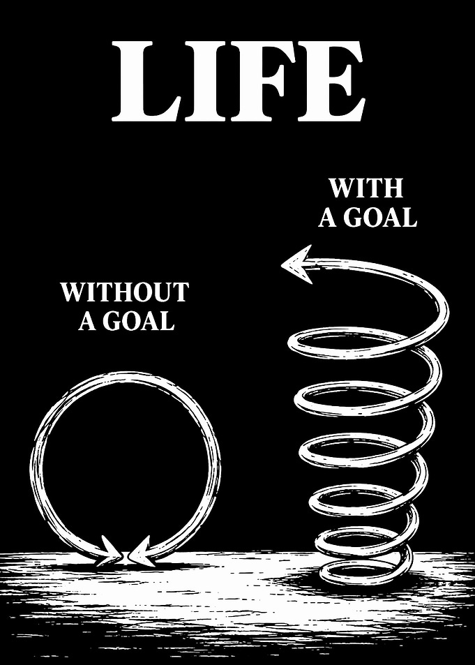 Life With and Without a Goal