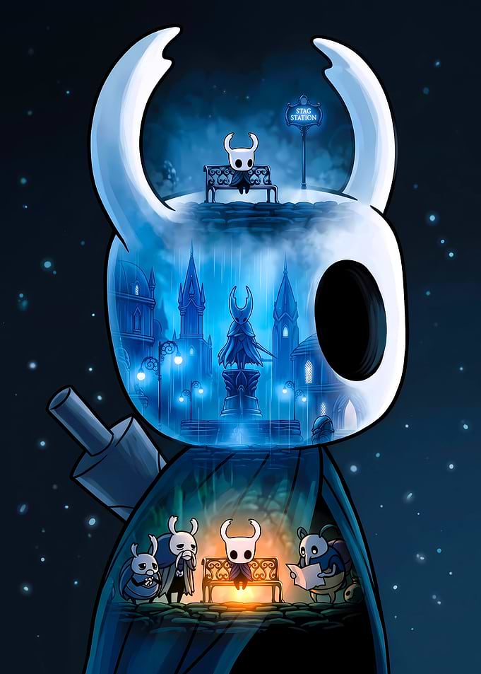 Hollow Knight Double Exposure Art