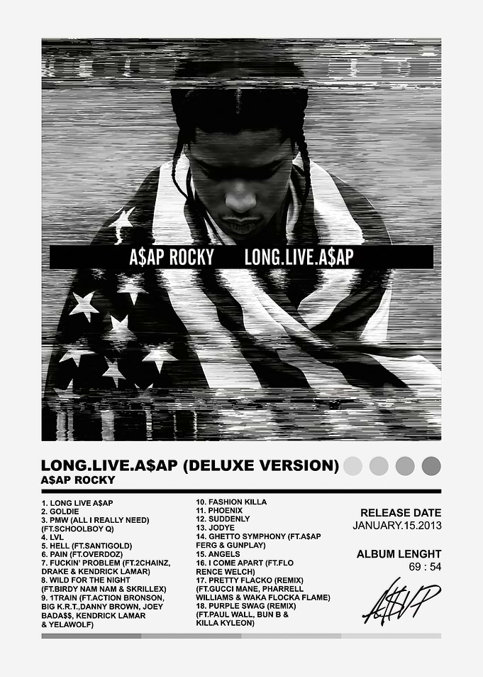 A$AP Rocky Long.Live.A$AP Album Poster
