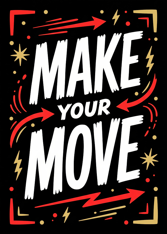 Make Your Move Motivational Poster
