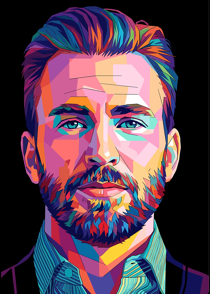 Chris Evans Pop Art Portrait