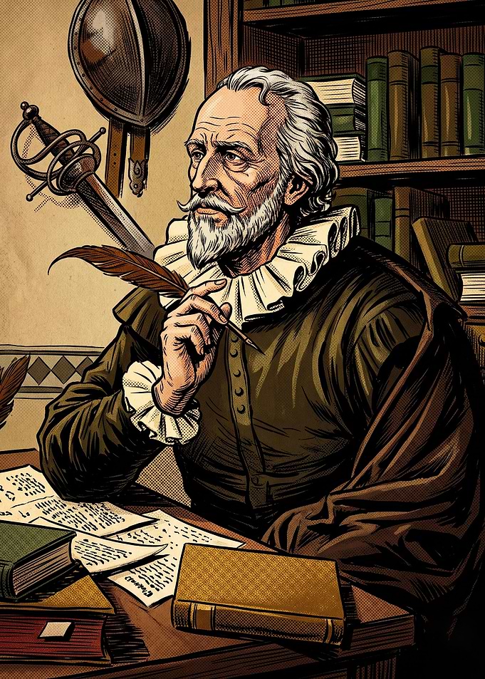 Vintage Scholar Writer Ink Poster