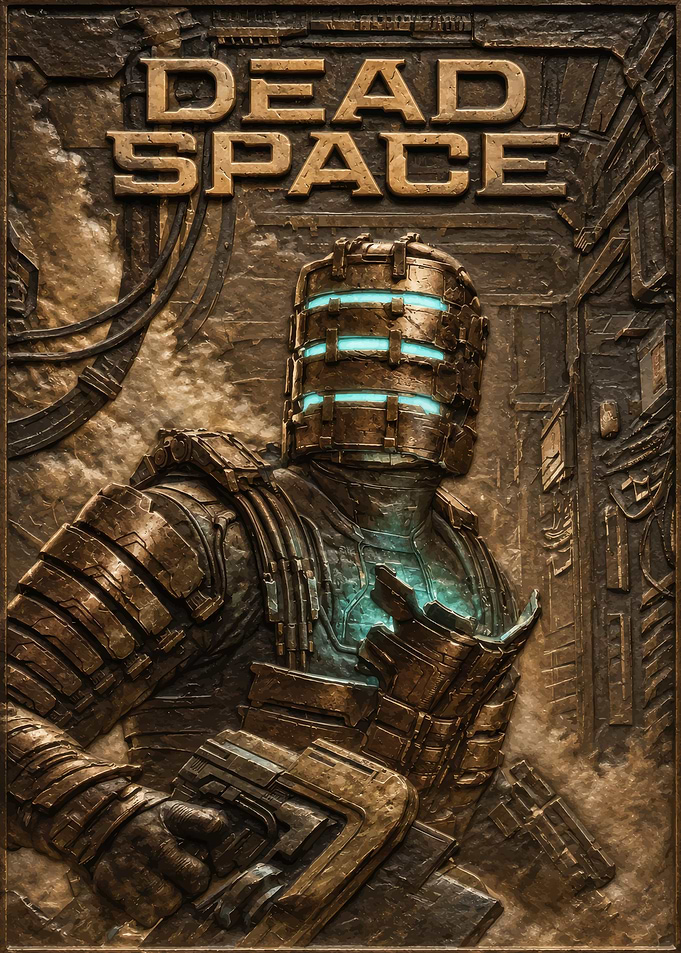 Dead Space Isaac Clarke Bronze Relief