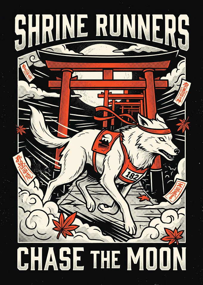 Shrine Runners Chase the Moon