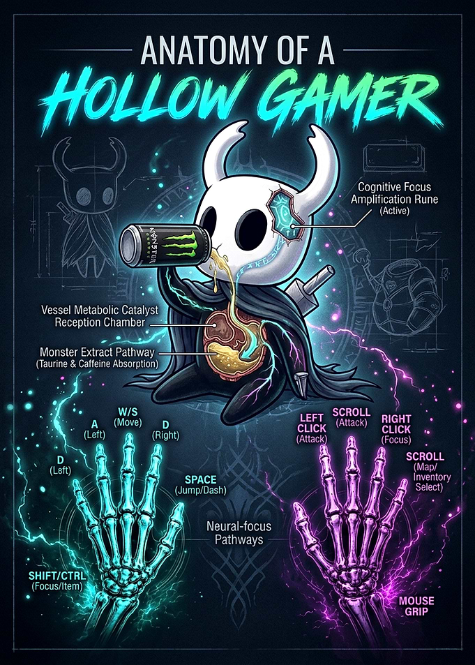 Anatomy of a Hollow Gamer Poster