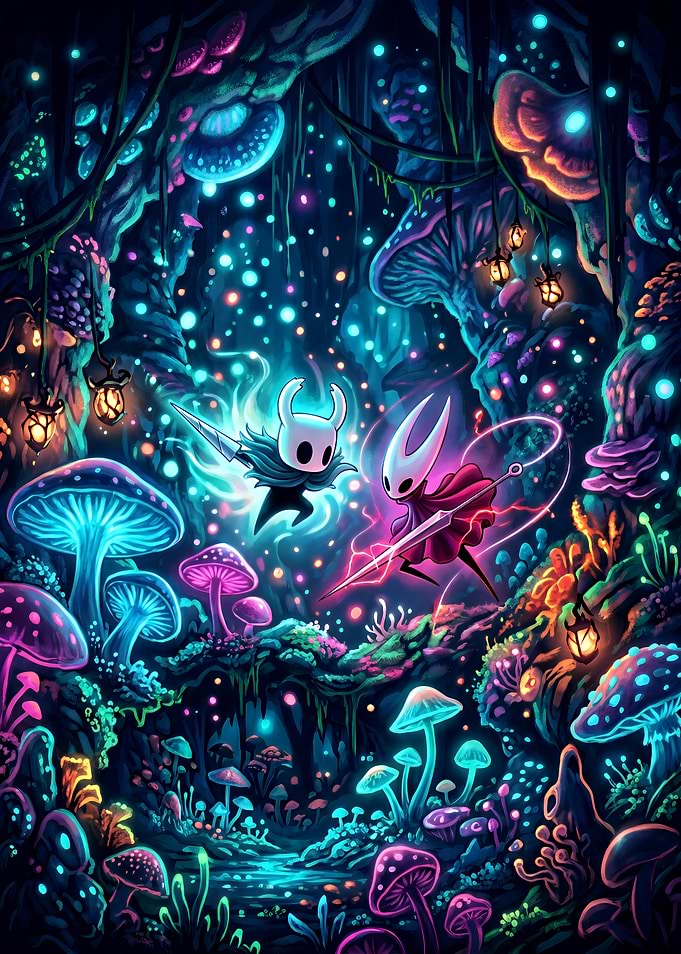 Hollow Knight and Hornet Battle