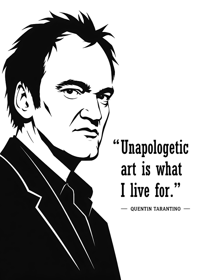 Quentin Tarantino Minimalist Quote Poster