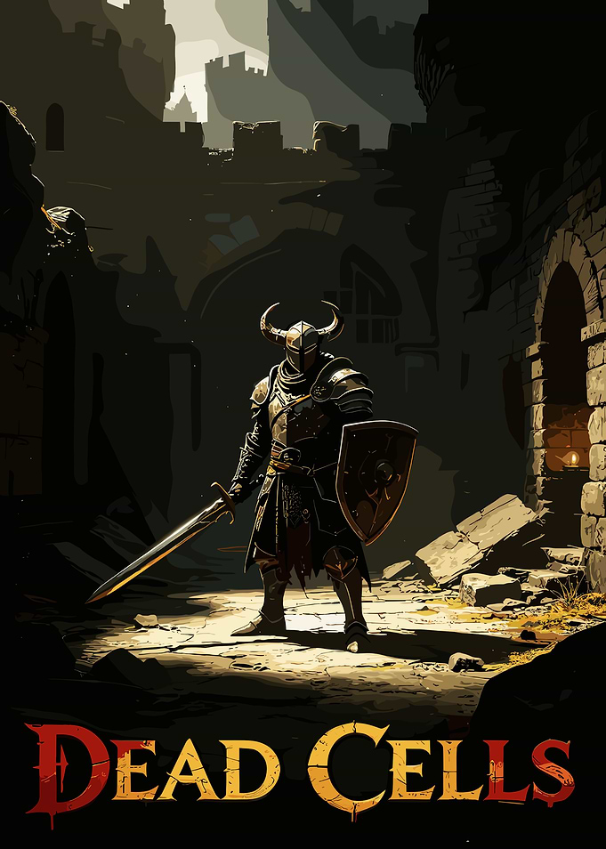 Dead Cells Knight in Ruined Castle