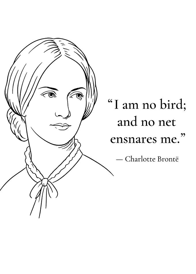Charlotte Brontë Quote Illustration