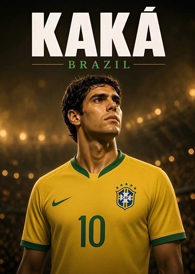 Kaká Brazil National Team Poster