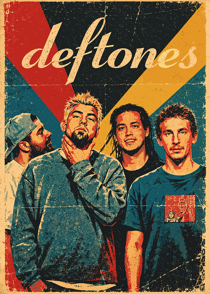 Deftones Vintage Style Band Poster