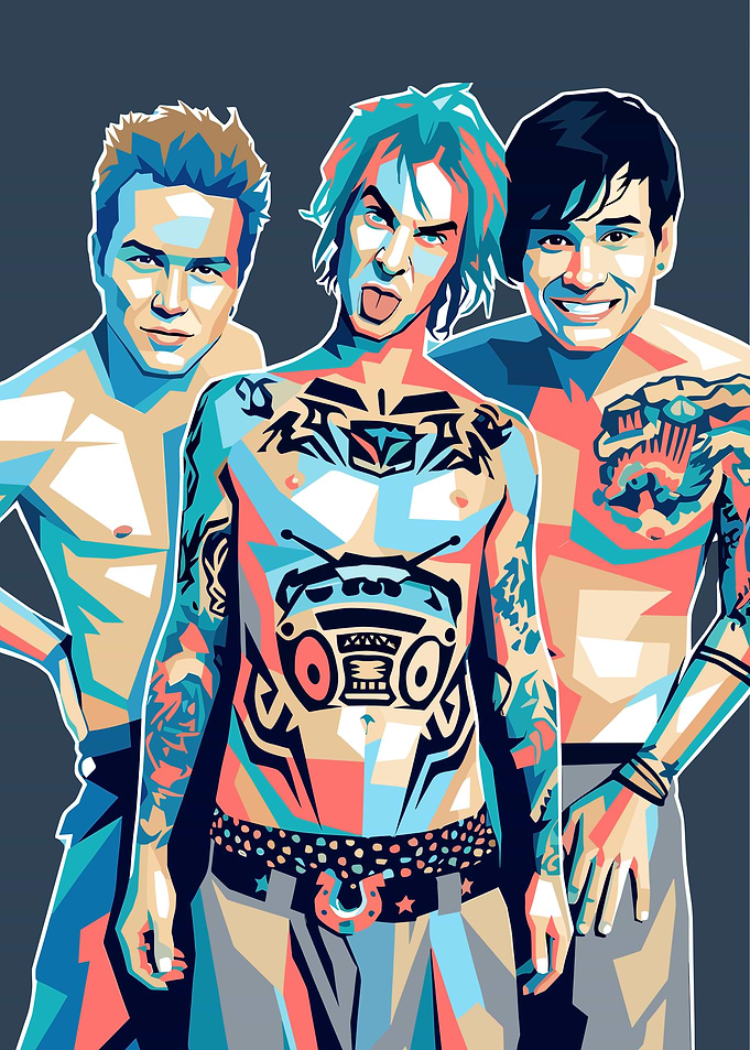 Blink-182 Pop Art Portrait