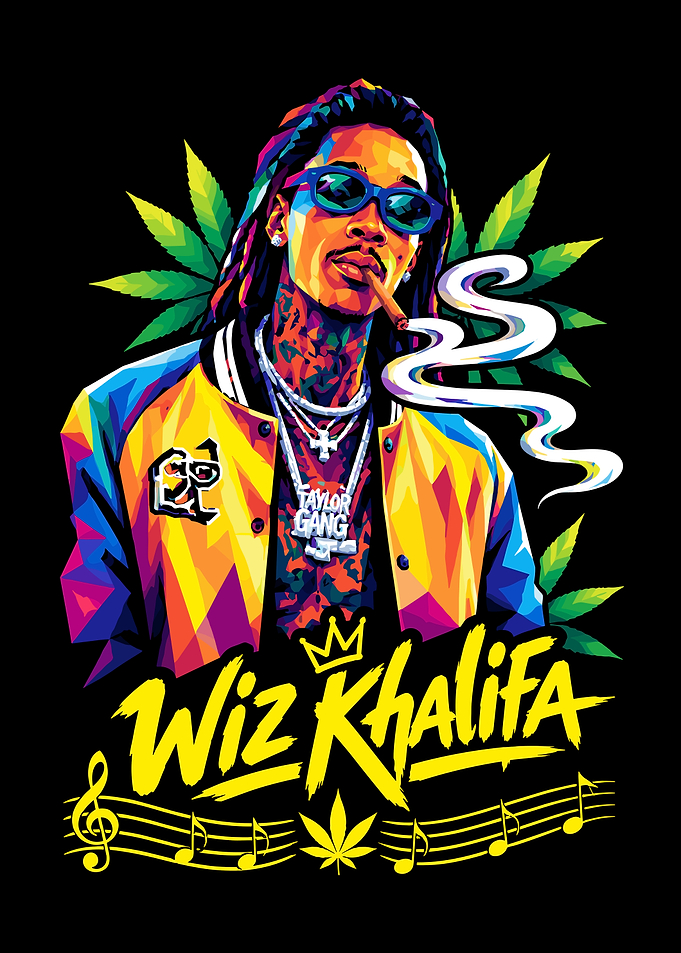Wiz Khalifa Pop Art Portrait