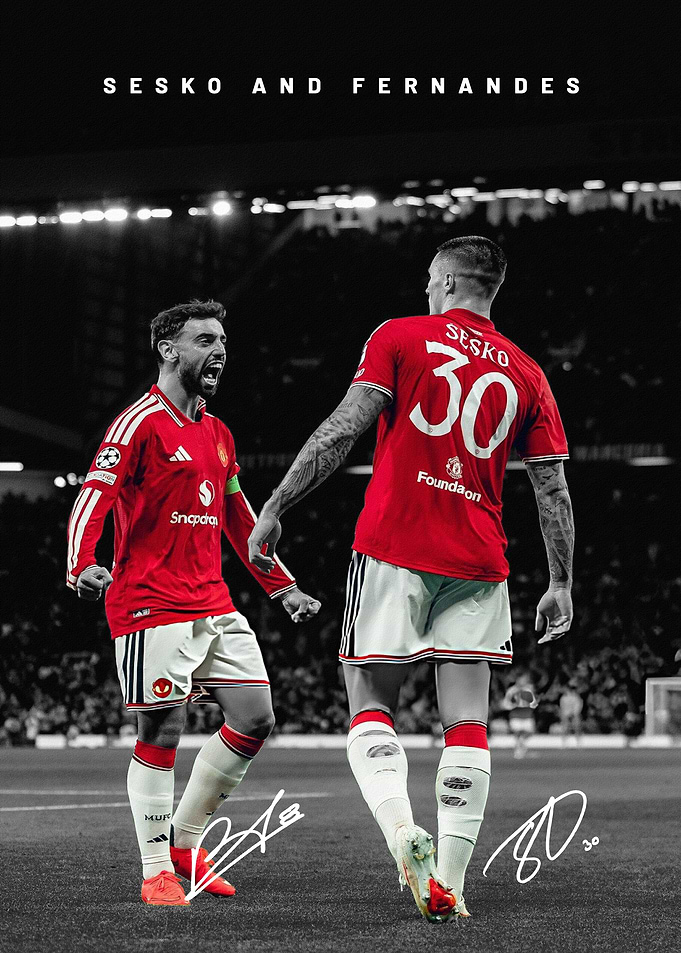 Sesko and Fernandes Poster