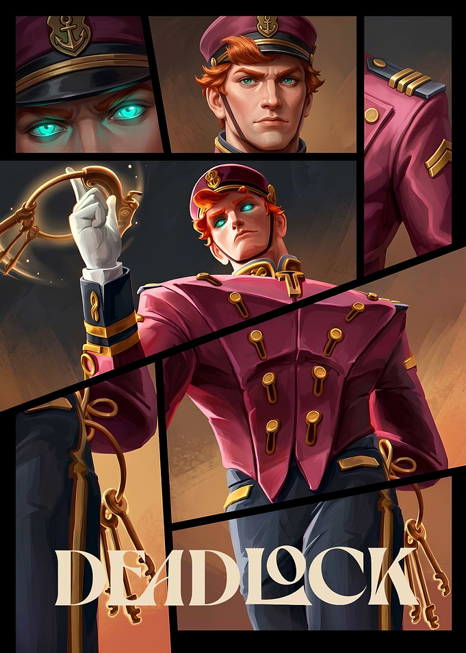 Deadlock Character Art Poster
