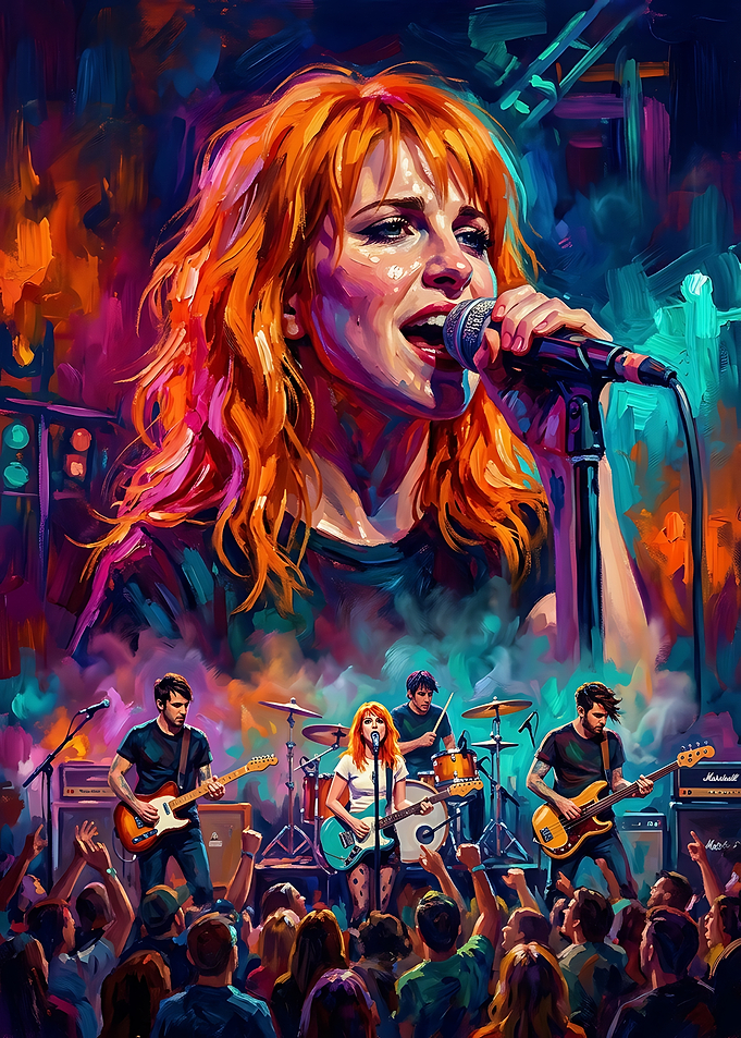 Paramore Concert Performance Art