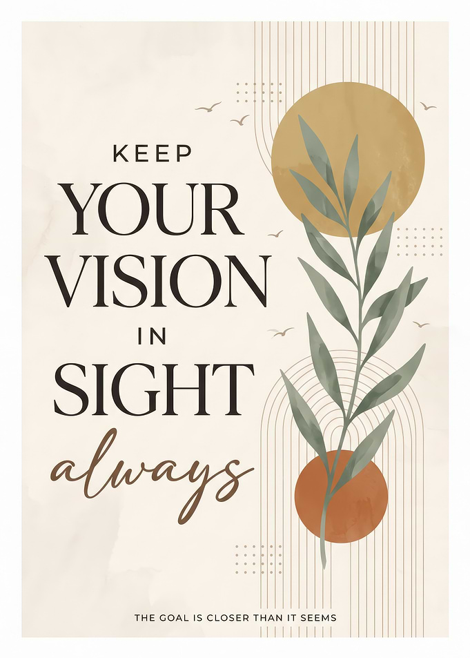 Keep Your Vision In Sight Poster