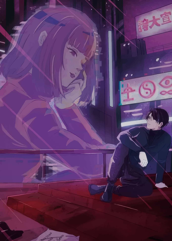 Couple in Neon City