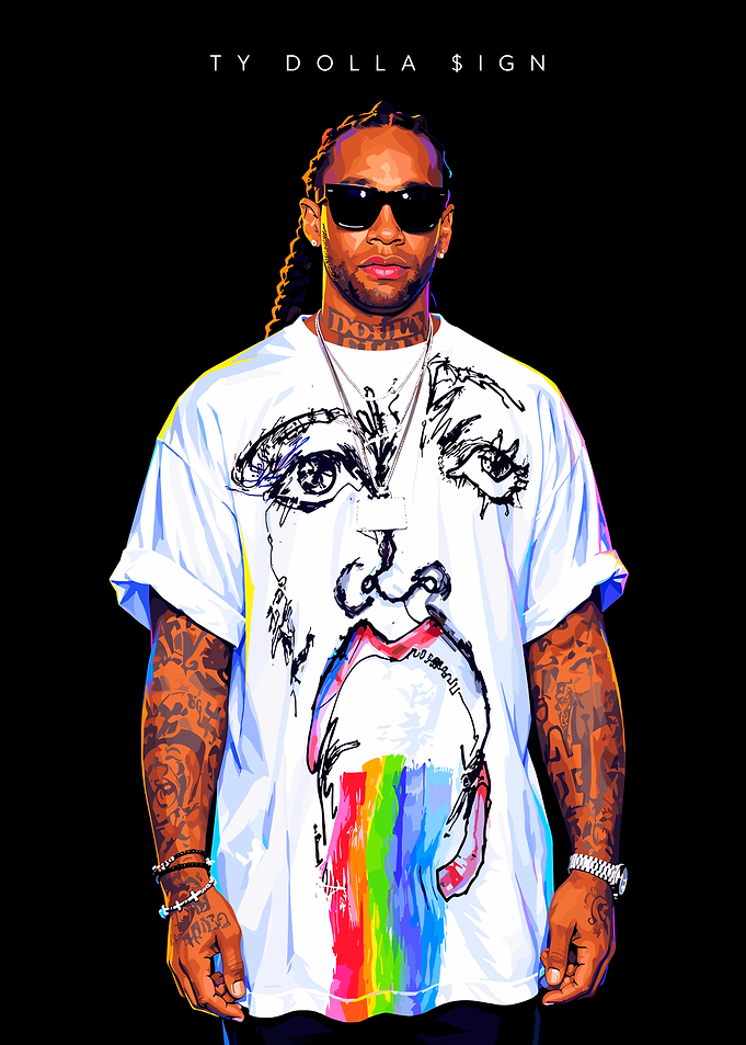 Ty Dolla Sign Graphic Portrait