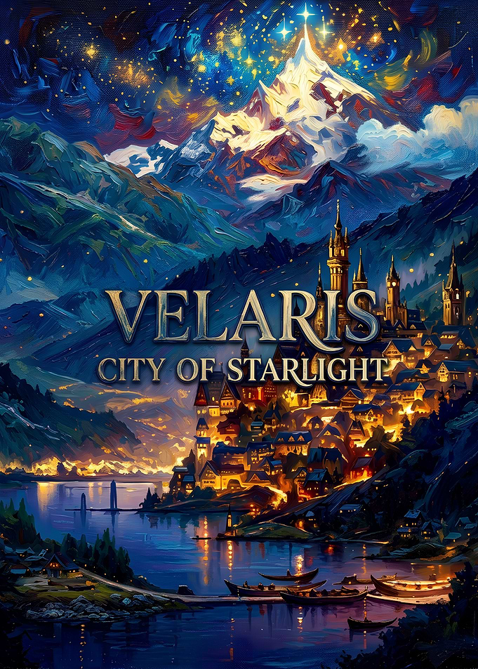 Velaris City of Starlight Fantasy Art