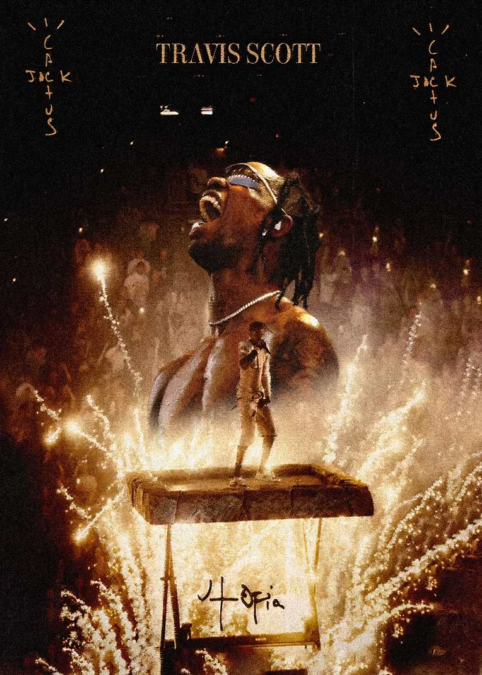 Travis Scott Utopia Concert Poster