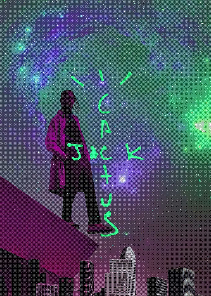 Travis Scott Cactus Jack Galaxy Poster