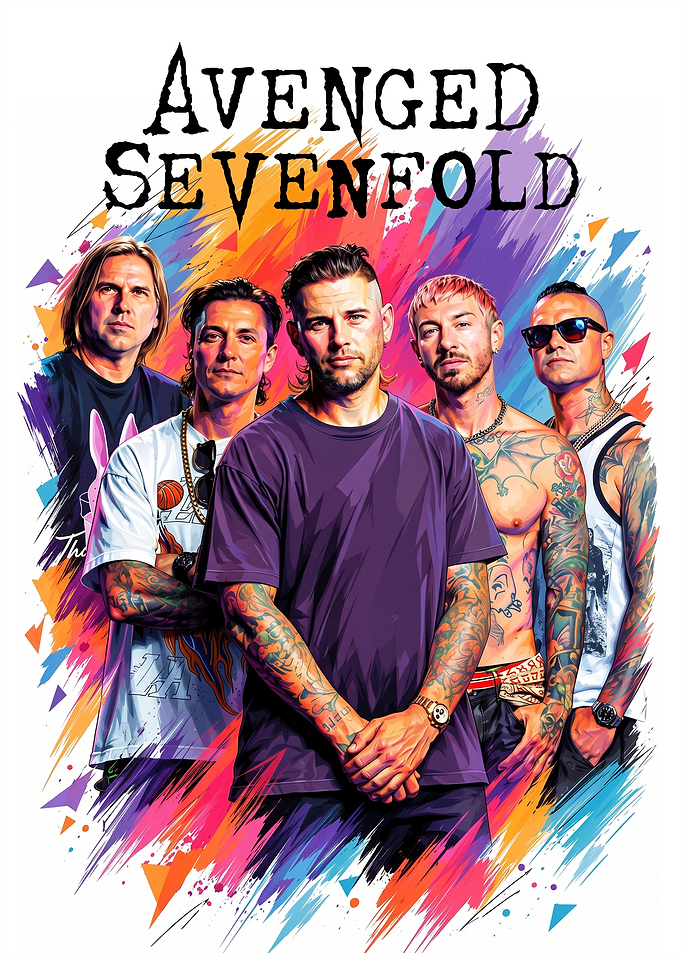 Avenged Sevenfold Band Portrait Poster