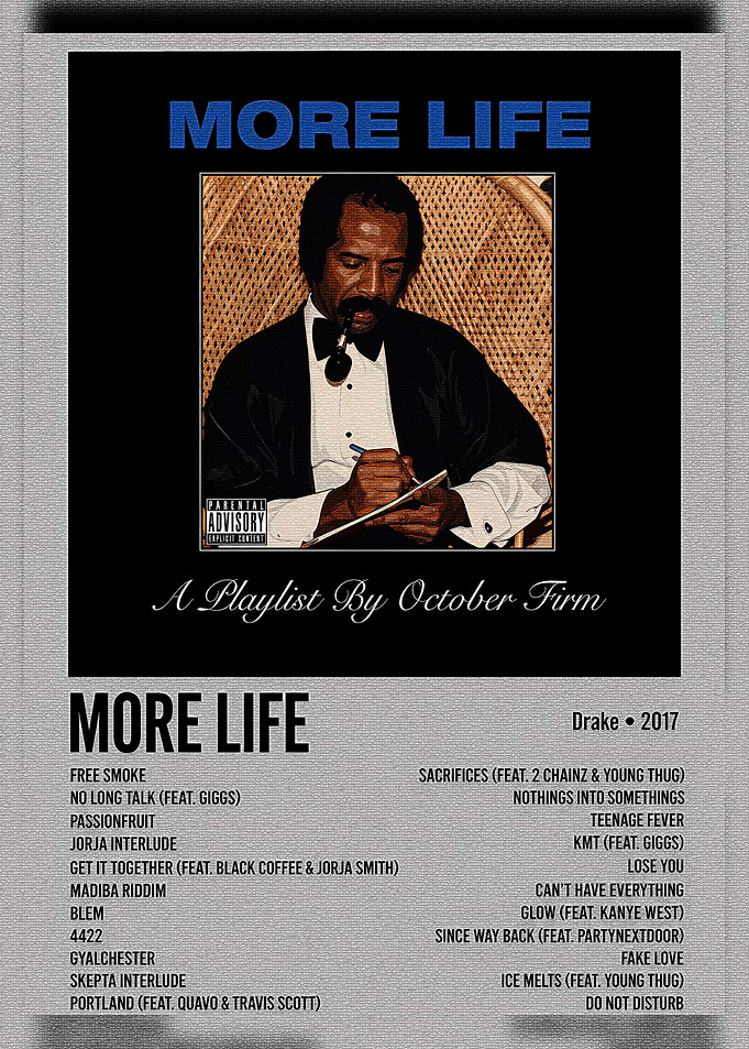 Drake More Life Album Poster