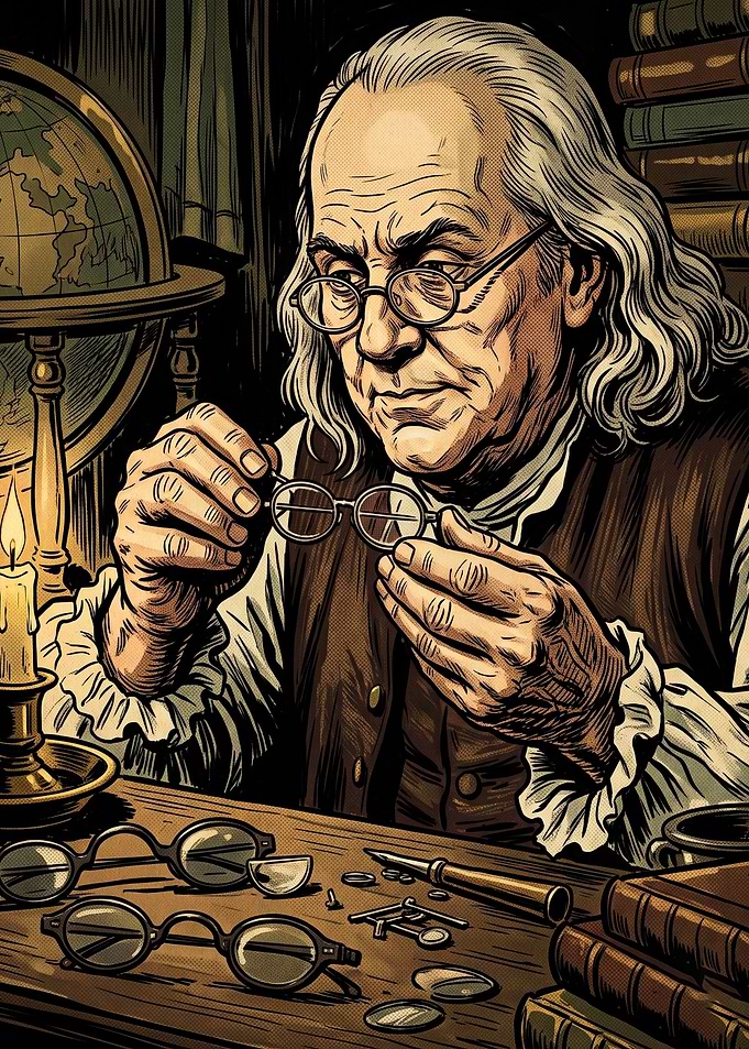 Benjamin Franklin Vintage Art