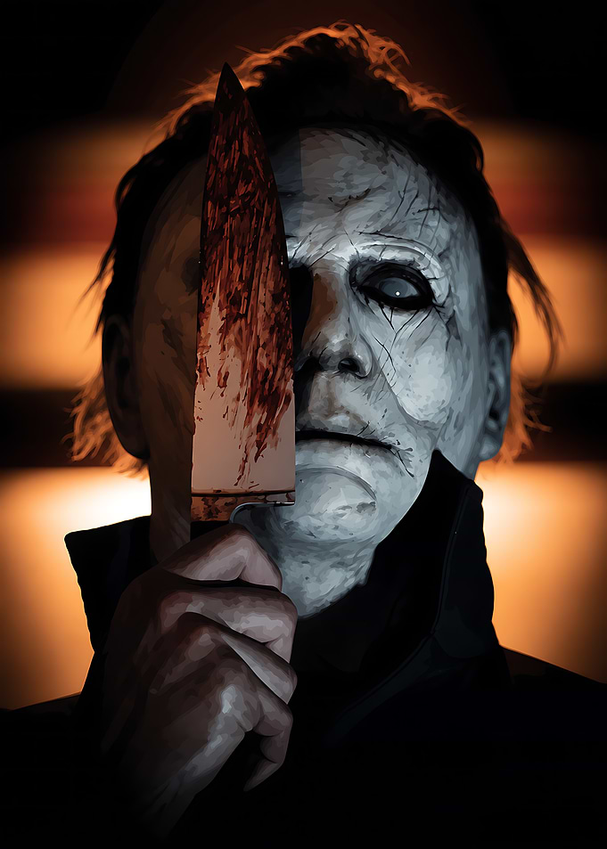 Michael Myers Halloween Horror Portrait