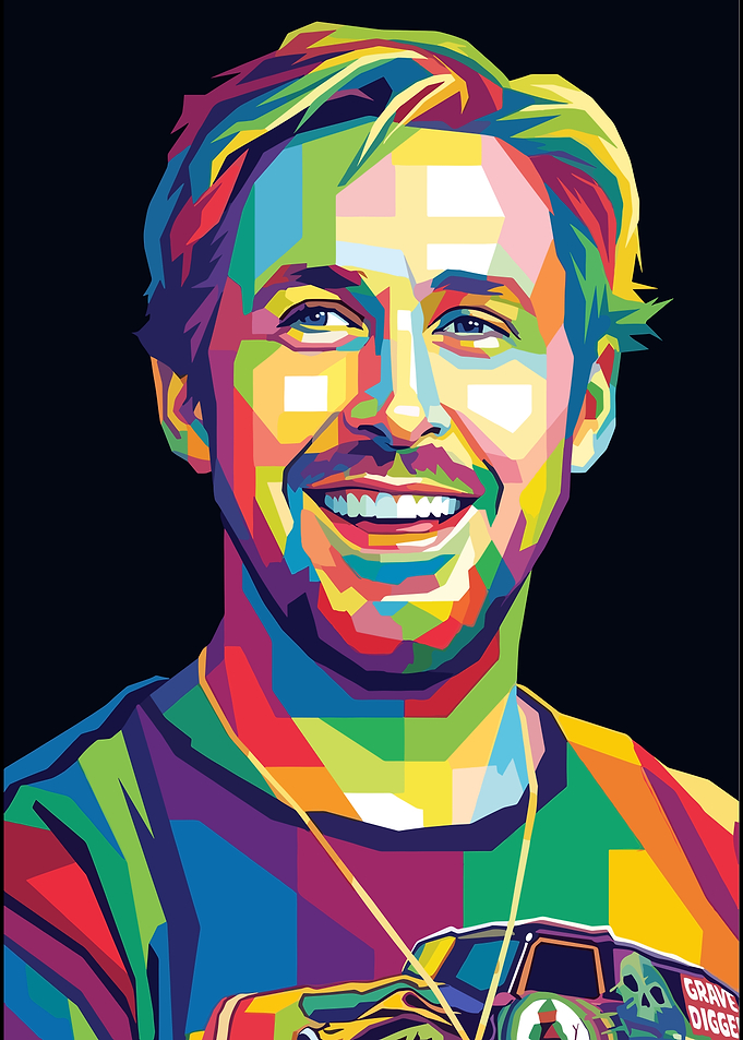 Ryan Gosling Pop Art Portrait