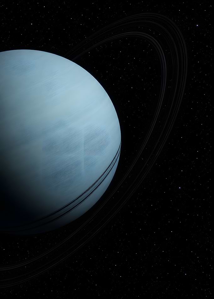 Uranus Planet with Rings