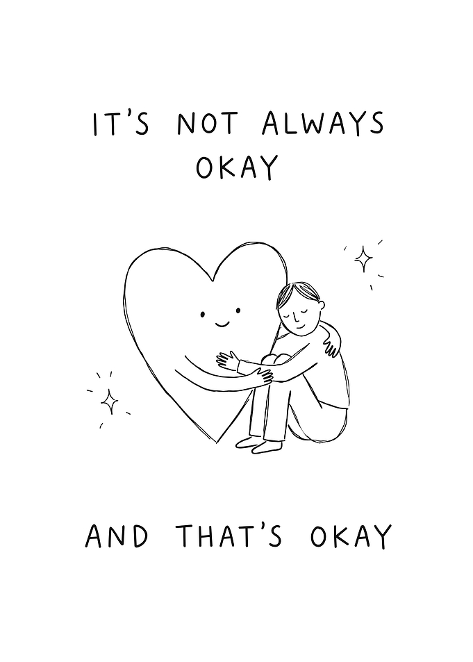 It's Not Always Okay Illustration