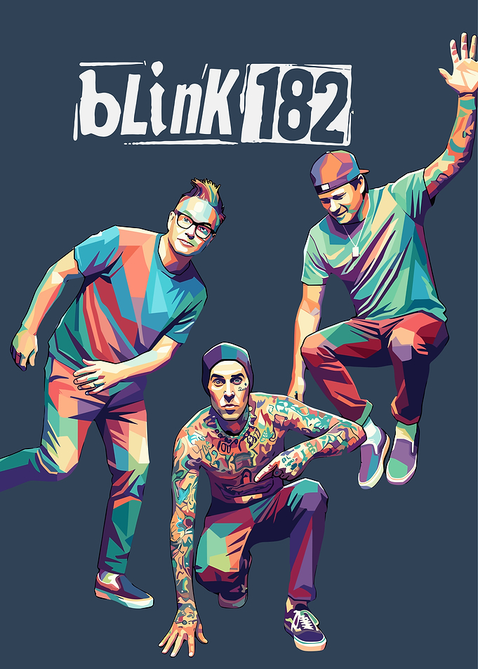Blink-182 Pop Art Band Portrait
