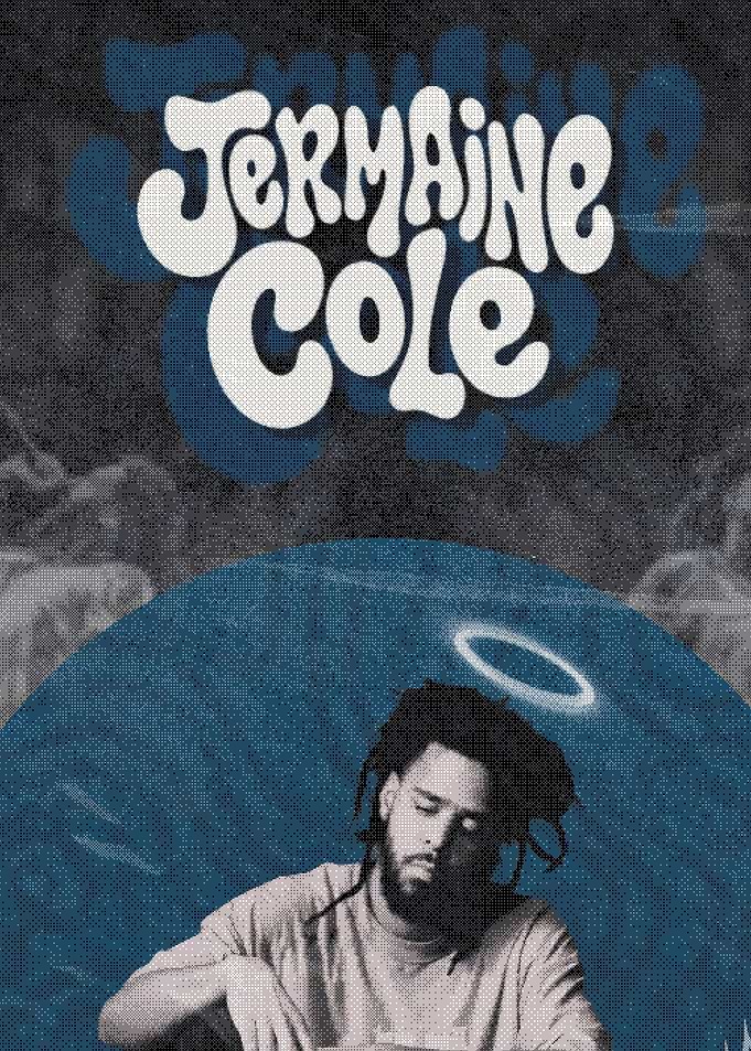J. Cole Retro Style Poster