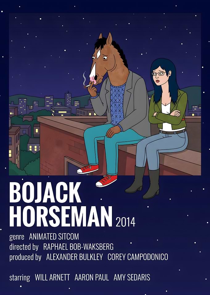 Bojack Horseman Minimalist Poster