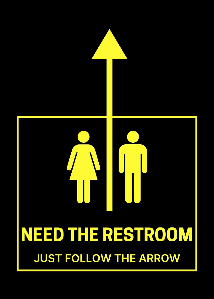 Restroom Directional Signage