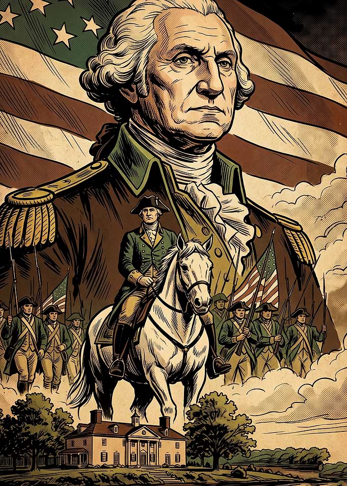 Washington Patriot Vintage Art