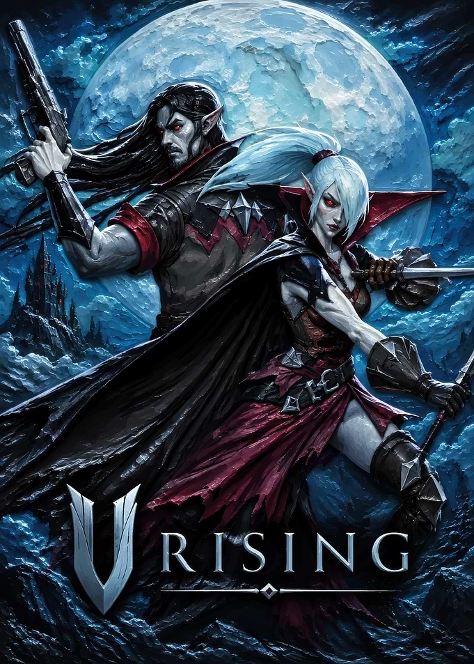 V Rising Vampire Game Poster
