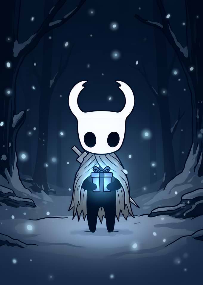 Hollow Knight Holding a Gift