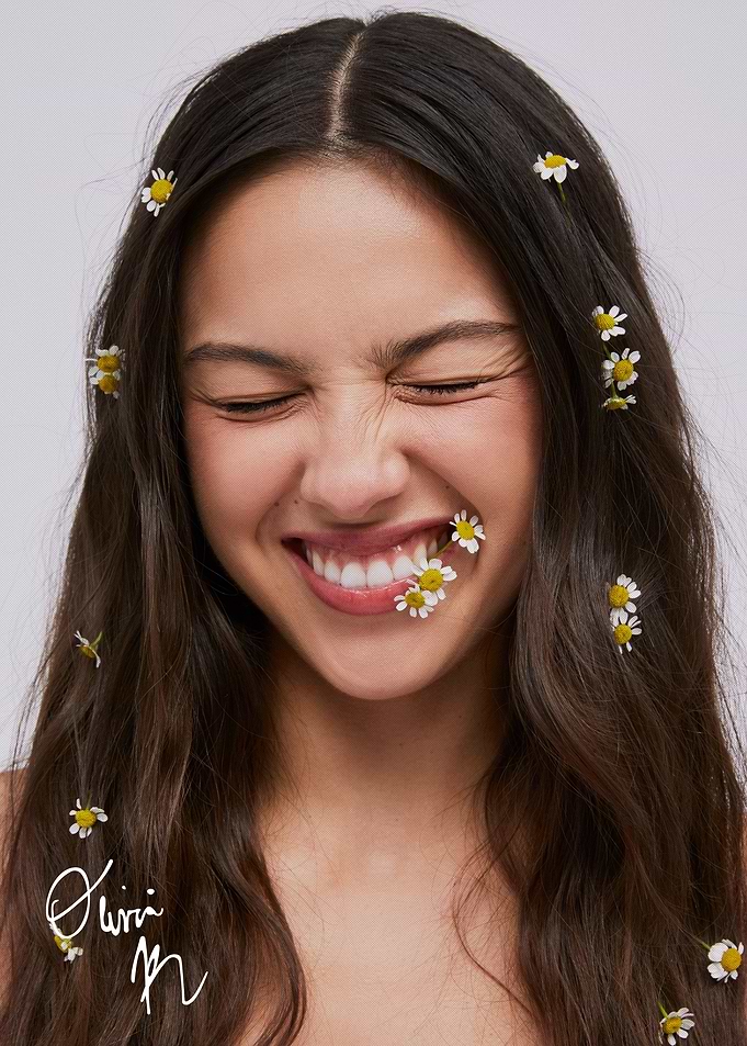 Olivia Rodrigo with Daisy Flowers