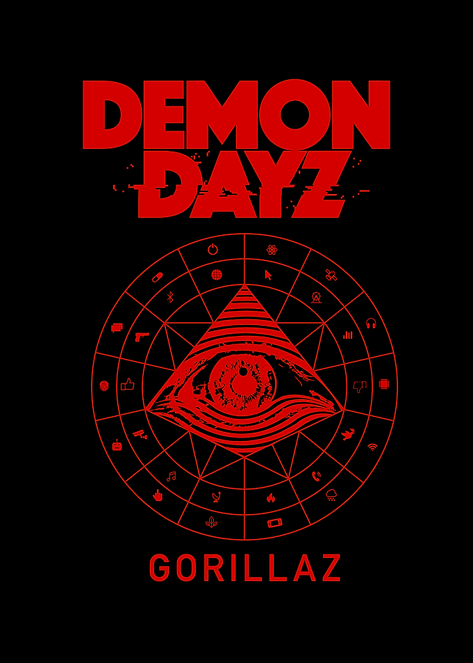 Gorillaz Demon Dayz All-Seeing Eye Poster