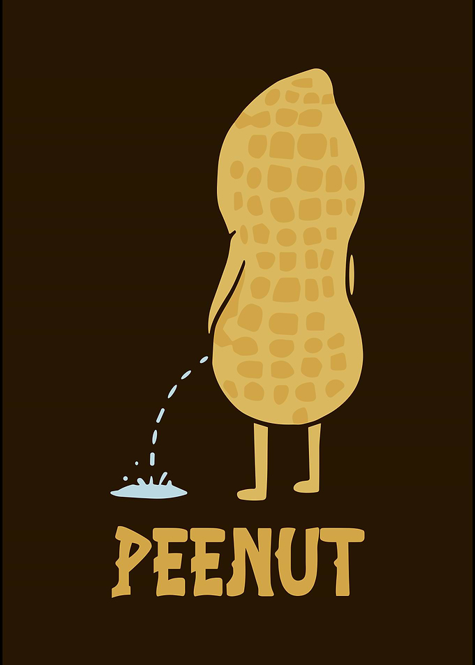 Funny Peenut Illustration
