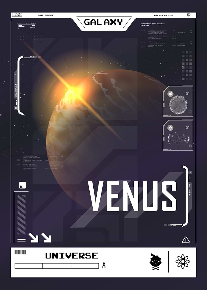 Futuristic Venus Space Data Interface