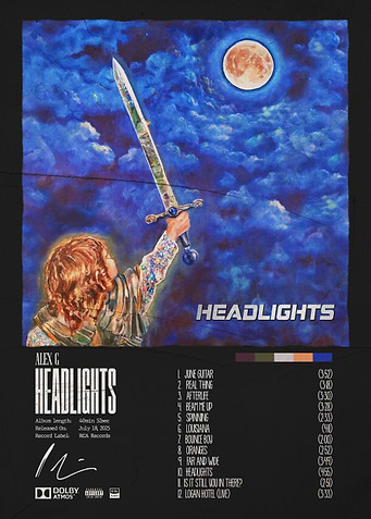 Alex G Headlights Album Cover Art