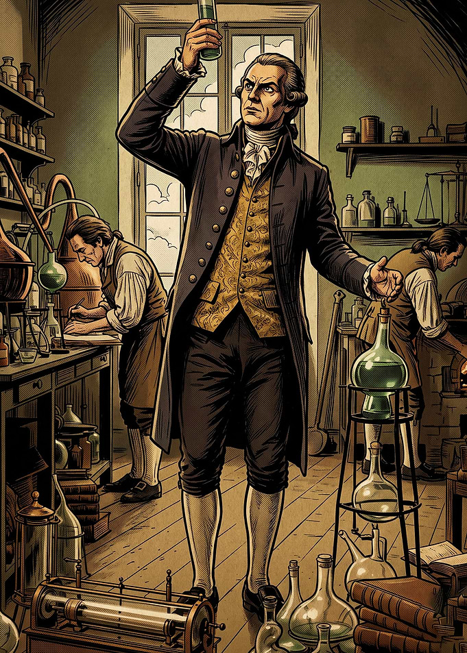 Vintage Chemist Lab Retro Art